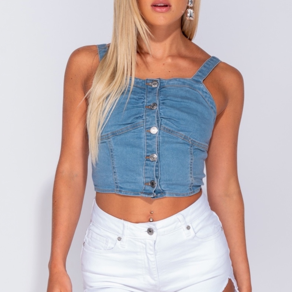 Denim Crop Top